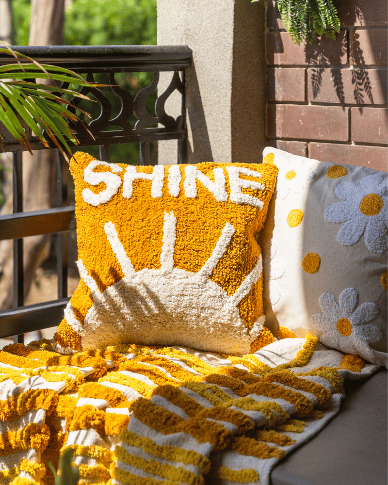 Pale yellow cushion covers online