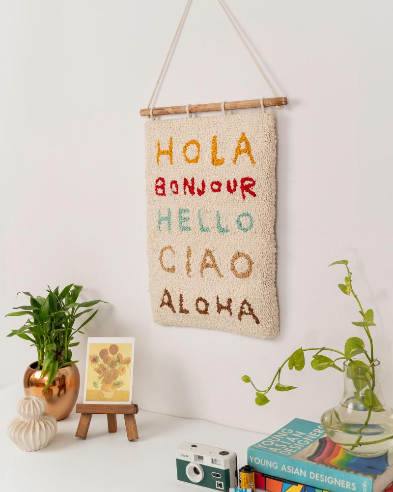 Hello Yellow The Greetings Wall Hanging