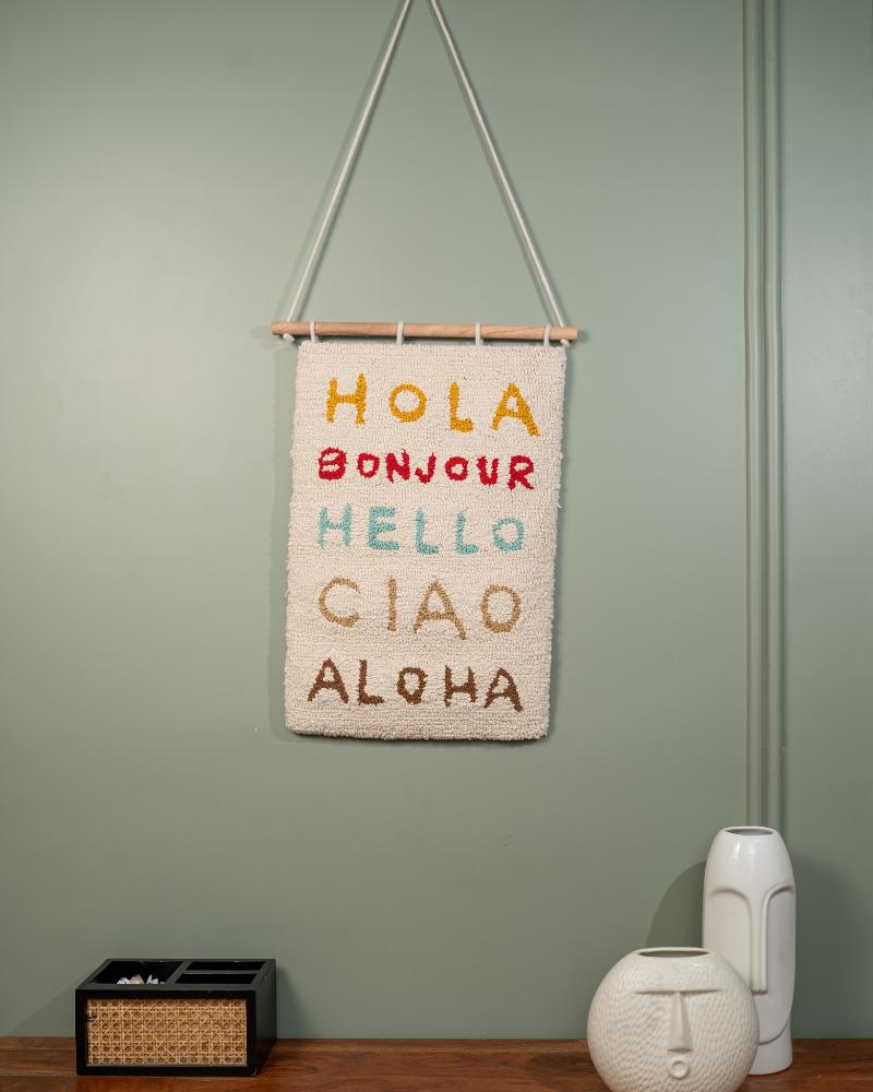 Hello Yellow The Greetings Wall Hanging