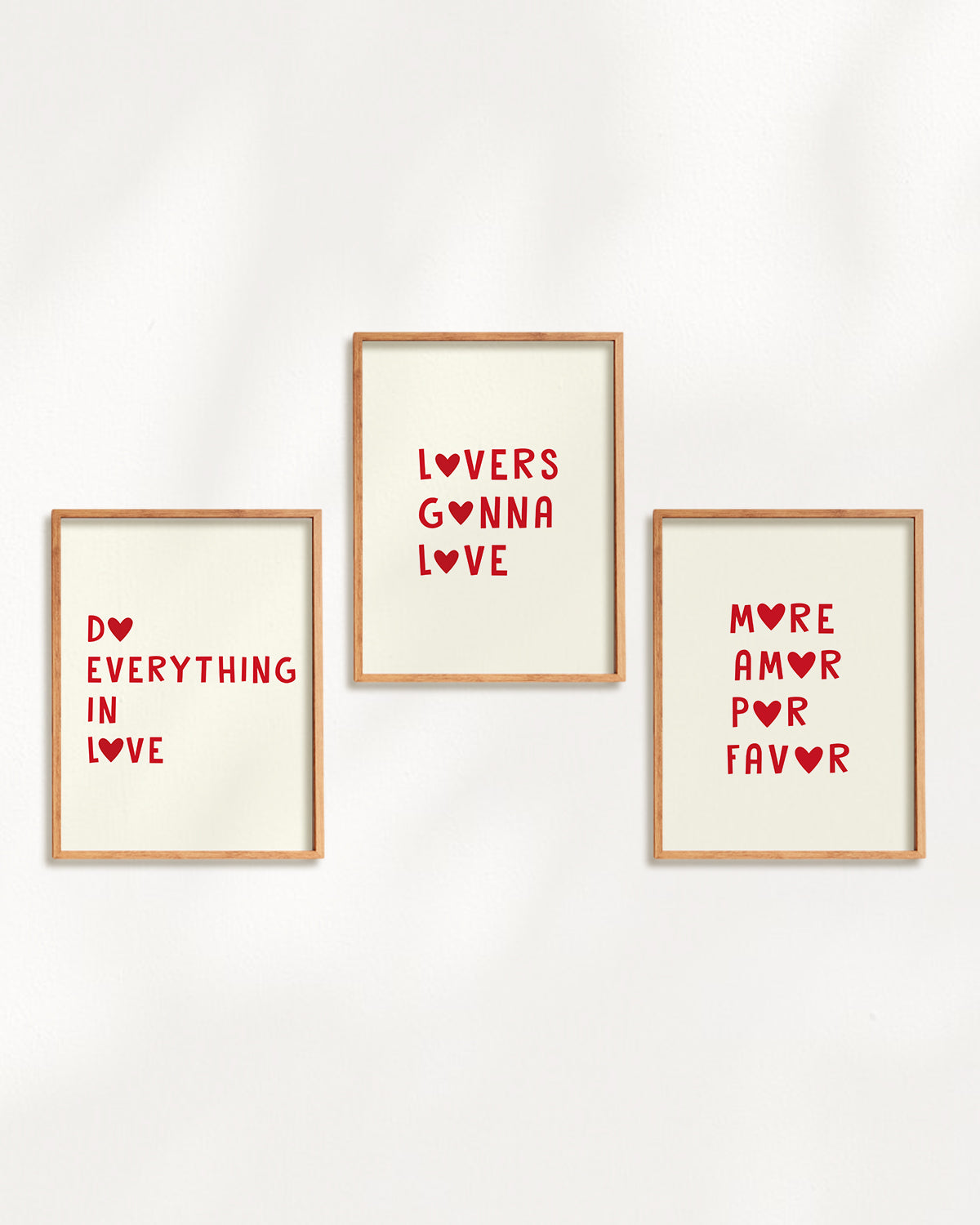 Valentine Frames - Set Of 3